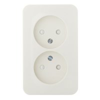 Розетка Systeme Electric Blanca накладная бежевая со шторками (BLNRA001217)