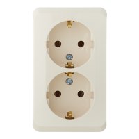 Розетка Systeme Electric Этюд накладная кремовая (PA16-007K)