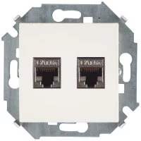 Компьютерная двойная розетка Simon 1591564-031