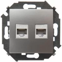Компьютерная двойная розетка Simon 1591552-033