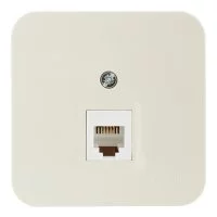 Розетка телефонная Systeme Electric Blanca накладная бежевая (BLNIA011007)