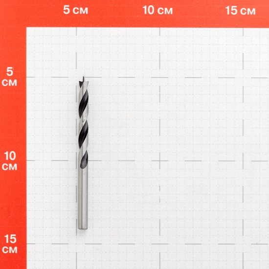 Сверло по дереву спиральное КМ 6х90 мм (966065)