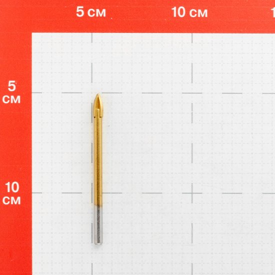 Сверло по плитке и стеклу КМ 6х75 мм TIN (966042)