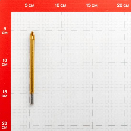 Сверло по плитке и стеклу КМ 10х120 мм TIN (966044)