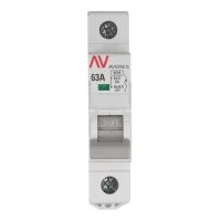 Выключатель нагрузки EKF Averes AVN 1P 63А 230 В на DIN-рейку (avn-1-63-av)