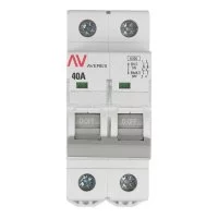 Выключатель нагрузки EKF Averes AVN 2P 40А 230 В на DIN-рейку (avn-2-40-av)