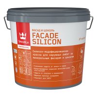 Краска фасадная Tikkurila/Tikkivala Facade Silicon силикон-акриловая база VVA белая 2,7 л