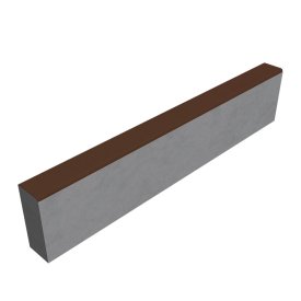 Бордюр тротуарный вибропрессованный 1000х200х80 мм коричневый