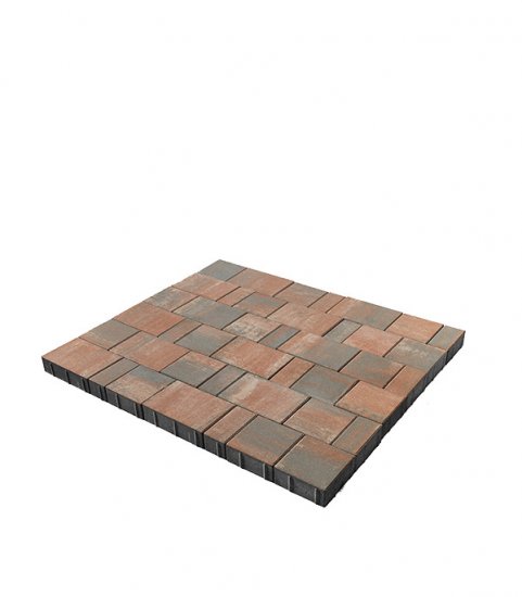 Плитка тротуарная разноразмерная Старый город Ландхаус color mix Койот BRAER (12,9 кв.м)