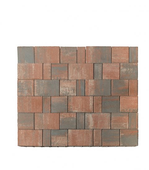 Плитка тротуарная разноразмерная Старый город Ландхаус color mix Койот BRAER (12,9 кв.м)