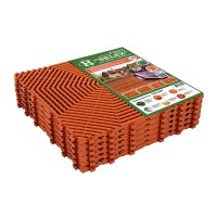 Садовая плитка Helex 40х40 см терракотовая (6 шт.)