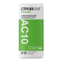 Клей для плитки Стройбриг Базакс АС10 серый класс C0 T 25 кг