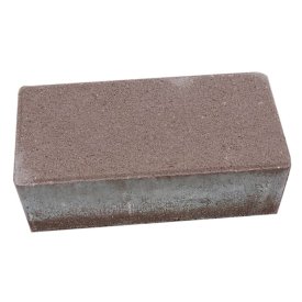 Плитка тротуарная Брусчатка кирпичик 100х200х60 мм коричневая