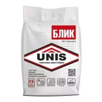 Шпаклевка гипсовая Unis Блик финишная белая 5 кг