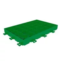 Решетка газонная пластиковая Gidrolica Eco Super зеленая D400 600х400х64 мм