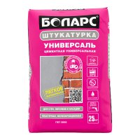 Штукатурка цементная Боларс Универсаль универсальная 25 кг