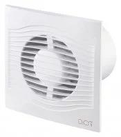 Вентилятор осевой DiCiTi Slim 4C 158х162 мм d100 мм белый