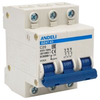 Автоматический выключатель ANDELI DZ47-63
