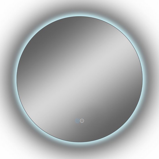 Зеркало с подсветкой круглое 64,5 см бесконтактный сенсор с подогревом Continent Circulo (ЗЛП2389)