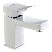 Смеситель для раковины WasserKraft Aller белый однорычажный (1063W)