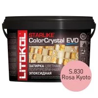 Затирка эпоксидная Litokol StarLike Color Crystal Evo s.830 розовый 2,5 кг