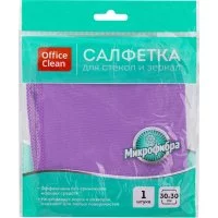 Салфетка для стекол и зеркал OfficeClean 275762