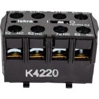Блок-контакт для миниконтакторов iskra ND4M-04