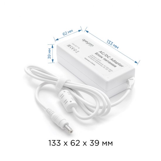 Блок питания для светодиодных лент Apeyron пластиковый 72 Вт IP44 220/12 В белый