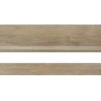 Керамогранит ступень с подступенком Estima Dream Wood бежевый DW02 1200х330х10 мм