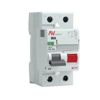УЗО EKF Averes DV 80А 100 мА 2P тип AC 10 кА (rccb-2-80-100-s-av)