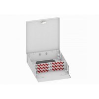 Настенный одномодовый укомплектованный оптический кросс TopLan КРН-Top-48ST/U-OS2-GY