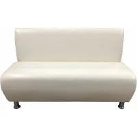 Двухместная секция дивана Мягкий Офис белая