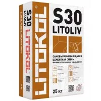 Ровнитель (наливной пол) универсальный Litokol Litoliv S30 самовыравнивающийся 25 кг
