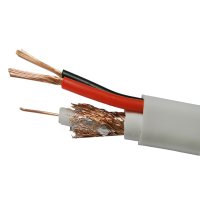 Кабель для видеонаблюдения КВК-2В 2х0,75 мм экранированный PVC Ripo белый (50 м)