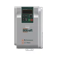 Преобразователь частоты Dekraft DEKV060 1P 27А 240 В на DIN-рейку (DEKV060G2R2S2)