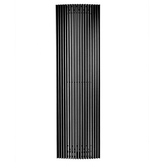 Радиатор стальной Jaga Iguana Arco 50 мм 1 секция 1/2 нижнее подключение 1800х410 мм черный