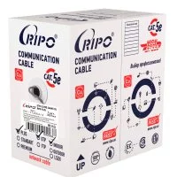 Интернет-кабель (витая пара) UTP CAT5e 4х2х0,51 мм Ripo Plus серый (50 м)