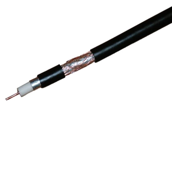 Кабель коаксиальный телевизионный уличный SAT 703 1х6,8 мм экранированный AVS Electronics черный (200 м)