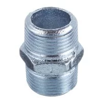 Ниппель Gebo Platinum (280-6V) 1 НР(ш) х 1 НР(ш) чугунный оцинкованный