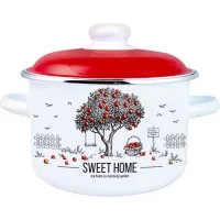 Эмалированная цилиндрическая кастрюля appetite Apple Tree