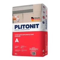 Клей для плитки Plitonit А универсальный серый класс С0 Т 25 кг