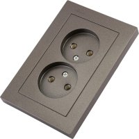 Двухместная розетка Systeme Electric ATLAS DESIGN