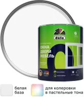 Эмаль для окон и дверей Dufa Aqua-Fensterlack глянцевая цвет белый 0.75 л