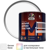 Эмаль Dufa Seidenmattlack полуматовая цвет белый 0.75 л
