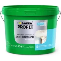 Акриловая краска для потолков ЛАКРА Prof it