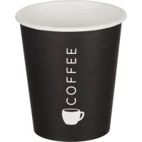 Одноразовый бумажный стакан Комус Total Black