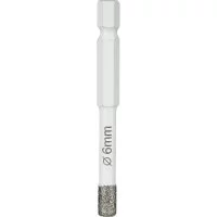 Коронка алмазная по керамике и керамограниту Diamond Industrial DIDKVP06S10