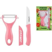 Набор ножей PERFECTO LINEA розовый Starcook