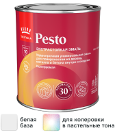 Эмаль Tikkurila Pesto 30 полуматовая цвет белый 0.9 л