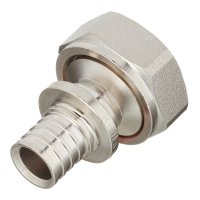 Соединитель прямой Rehau латунь 16 мм х 3/4 EK ВР(г) (11691751001/11096091001)